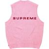 Supreme FW24 WEEK10 Chenille Sweater Vest Logo Unisex SUP-FW24-182