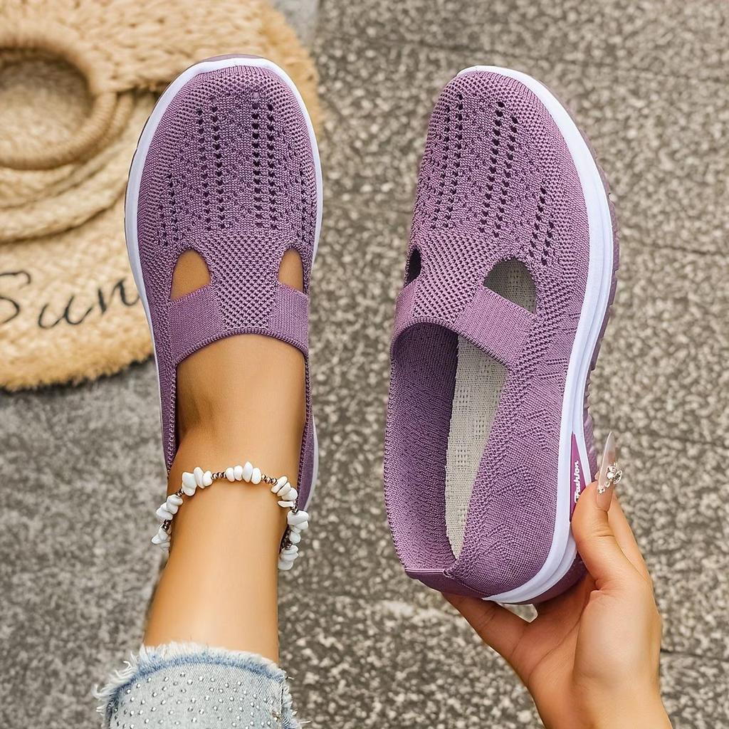 Chaussures Décontractées en Mesh Léger et Respirant, Faciles à Enfiler, Parfaites pour le Printemps et l'Été, Polyvalentes et Confortables, Comme des Baskets Blanches., Chaussures pour Femmes