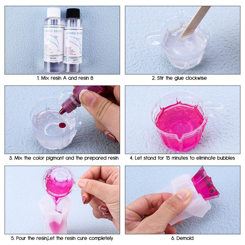 Epoxy Resin Supplies Resin Pigment Kit Liquid Colorant Dye Powder Filling Material for Art Crafts DIY Jewelry Making Accessories