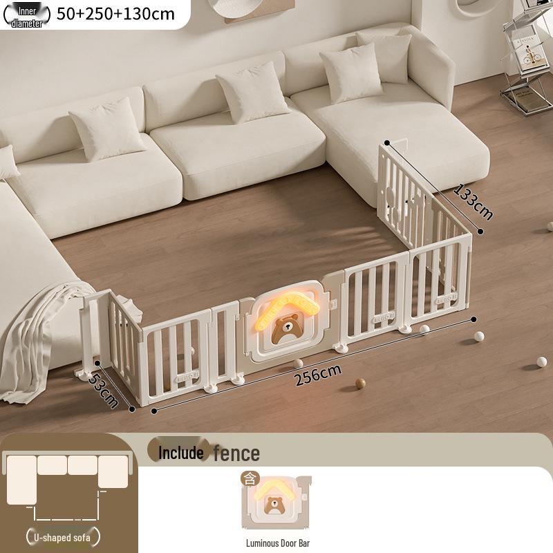 Three-Sided Baby Sofa Rail and Crawling Mat for Indoor Play