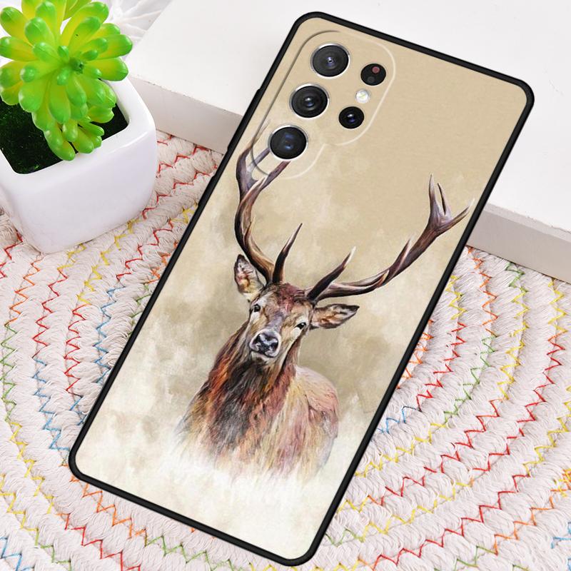 

Animal Deer Art Phone Case for Samsung Galaxy note 10 pro S26 Ultra S23 S24 FE S25 S21 S22 PLUS shockproof Cove Galaxy S25 Ultra