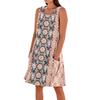 Sommerkleider für Damen, lockerer Strandurlaub, lässig, ärmellos, Sommerkleider mit Taschen, Tankkleid