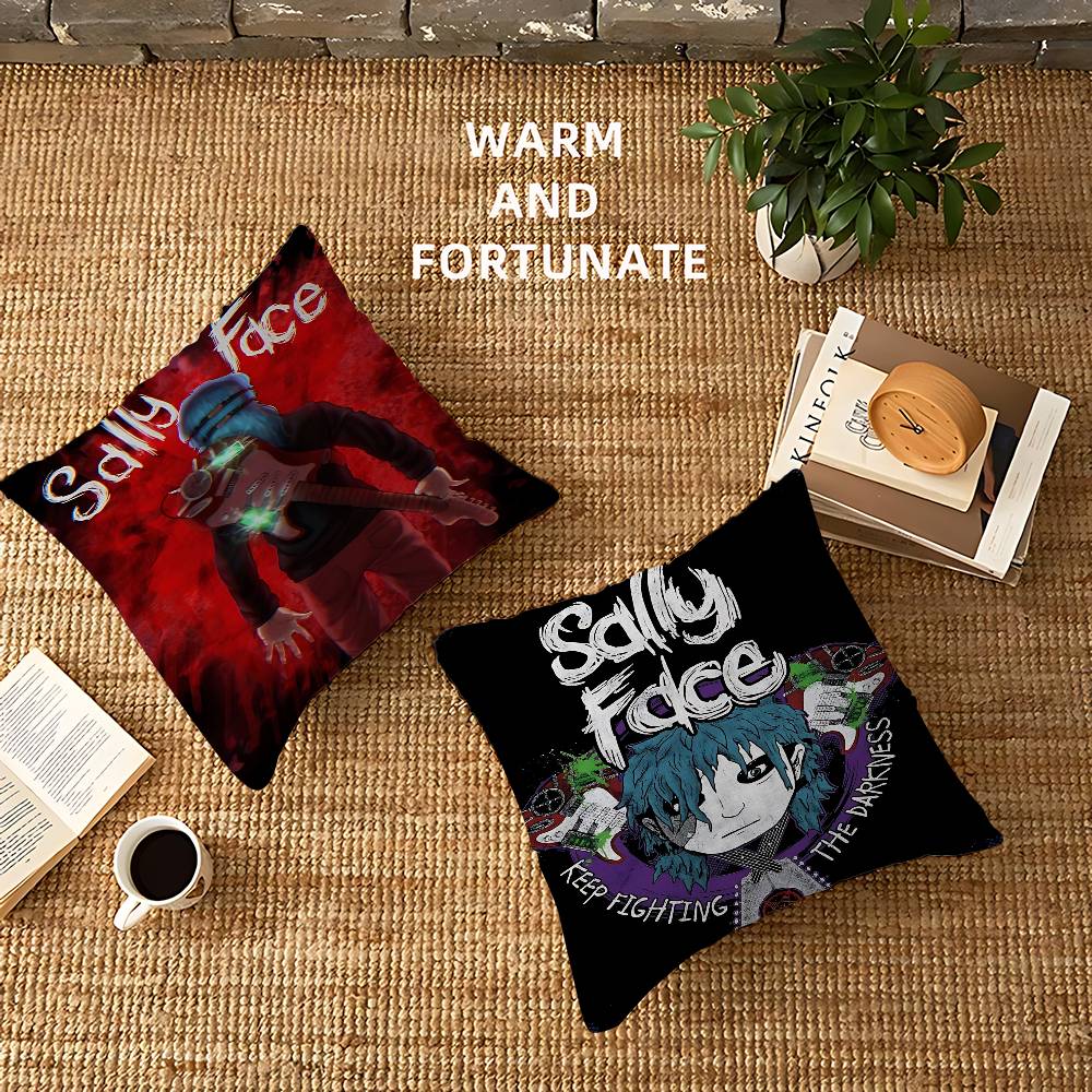 Game S-Sally F-Face Cushion Cover Pillowcase Upholstery Sofa Throw Pillow Home Decor Pillowcas