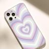 Taro Purple Heart Anti-Drop Transparent Case for iPhone 15/16/17 Pro Max/14