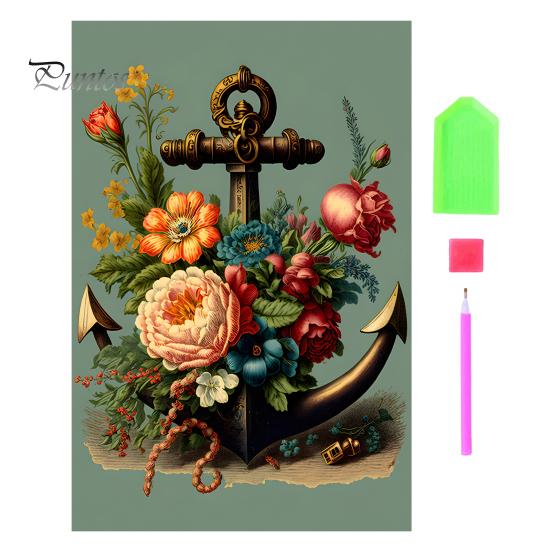 

1 комплект, набор для рисования стразами, сделай сам, изысканный цветочный узор, изображение со стразами для украшения дома, уникальный подарок B