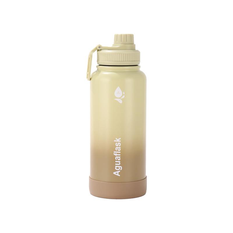 Cup large capacity gradual change color space pot 304 stainless steel thermos cup high value outdoor sports kettle 32oz