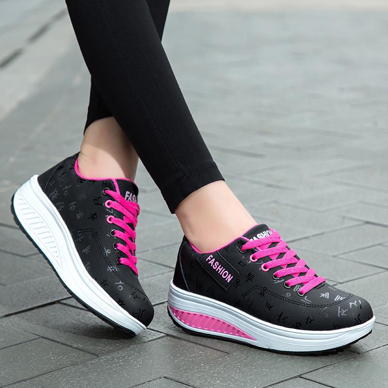 Fashion Women Sneakers Fashion Women Vulcanized Shoes High Quality Flats Shoes for Women Walking Platform Plus Size Zapatillas Mujer
