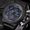 Pánské módní hodinky Silica Sport Date Chronograph Analog Quartz náramkové hodinky vodotěsné