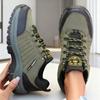 Damen Anti-Rutsch Wanderschuh Retro Keilförmige Plateau Outdoor Sneaker Bequeme Atmungsaktive Camping Wanderschuhe für Damen