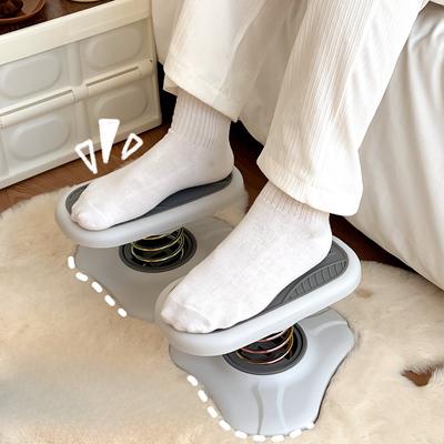 Office Foot Stool Under The Desk Stilt Cross-legged Foot Ottoman with Spring Foot Pedals