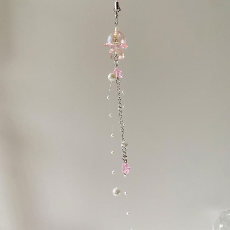 Sweet Jellyfish Star Pendant Phone Chain Keychain Y2k Phone Lanyard Backpack