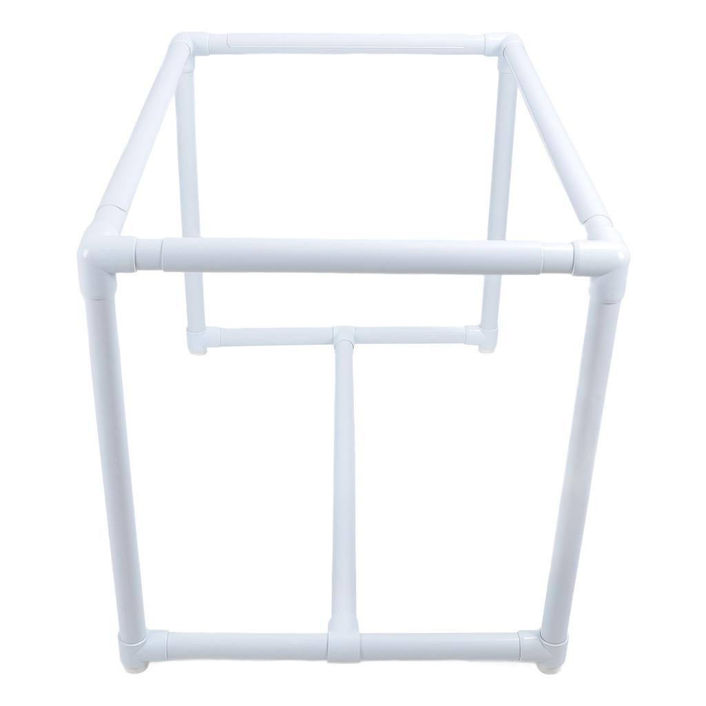 Embroidery Frame Stand 99x73cm Plastic Pipe Height Adjustment Needlework Cross Stitch Table for