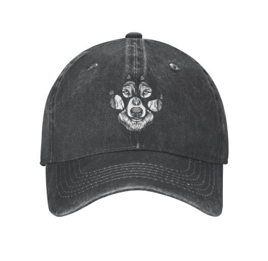 Wolf Paw Baseball Cap Adjustable Dad Hat Unstructured Cotton Hat Unisexs Cap Polyester Adult Unisex Four Seasons Casual Snapback