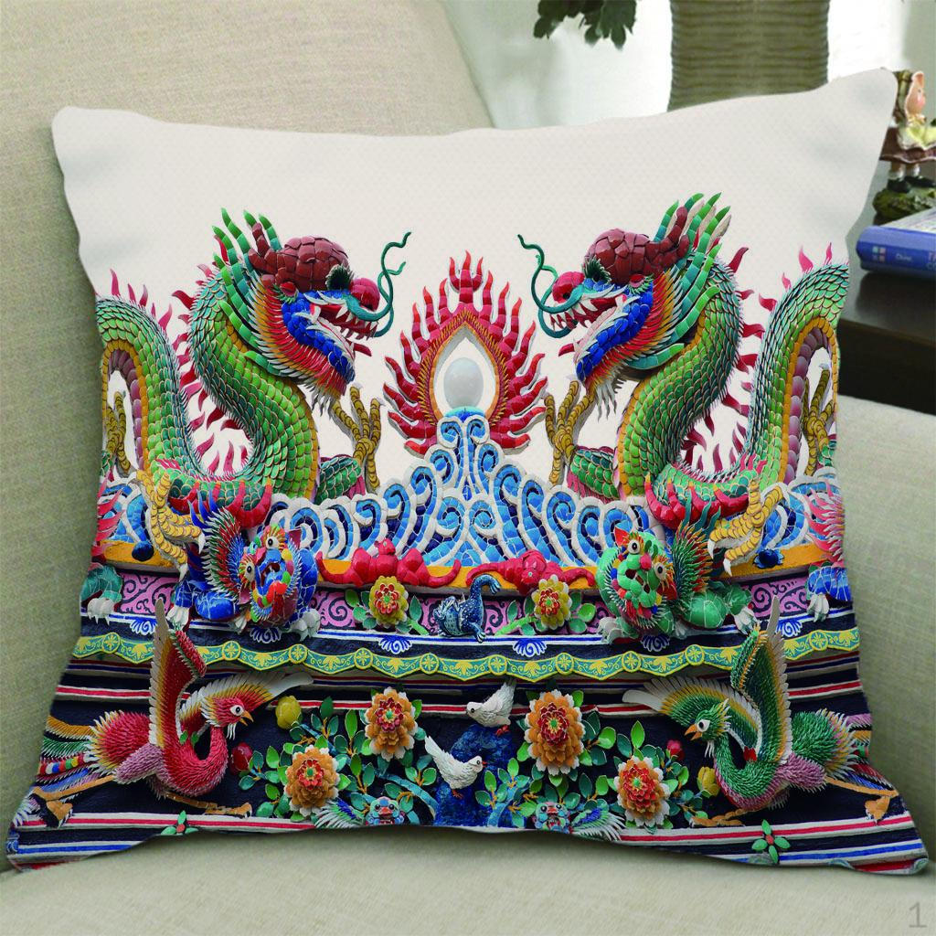 

Cover Zipped - Cushion Sham Only Dragon _50cm
