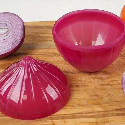1ks cibule plastová uzavřená krabička Kuchyňská lednička Uchovávejte potraviny čerstvé Skladovací krabičky Citron Česnek Pouzdro na rajčata