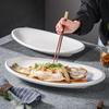 20-inch Oval White Porcelain Steaming Fish & Serving Platter
