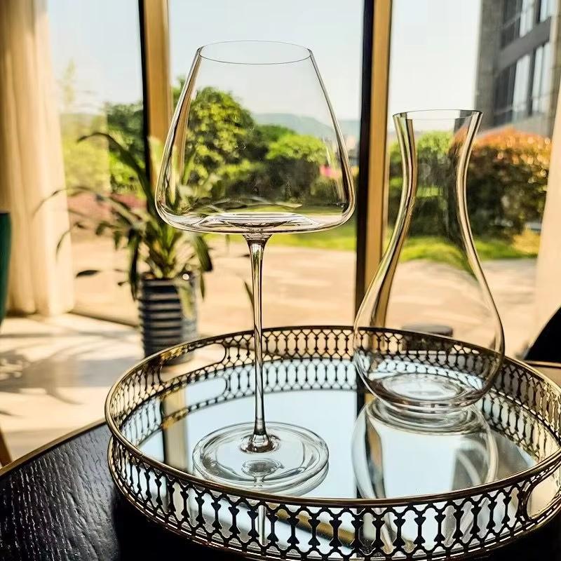 650ml Bardzo Cienki Kieliszek do Czerwonego Wina Puchar Bordeaux Burgundia Kieliszek do Szampana Kieliszek do Białego Wina Nieskazitelny Kieliszek do Wina Kempingowy