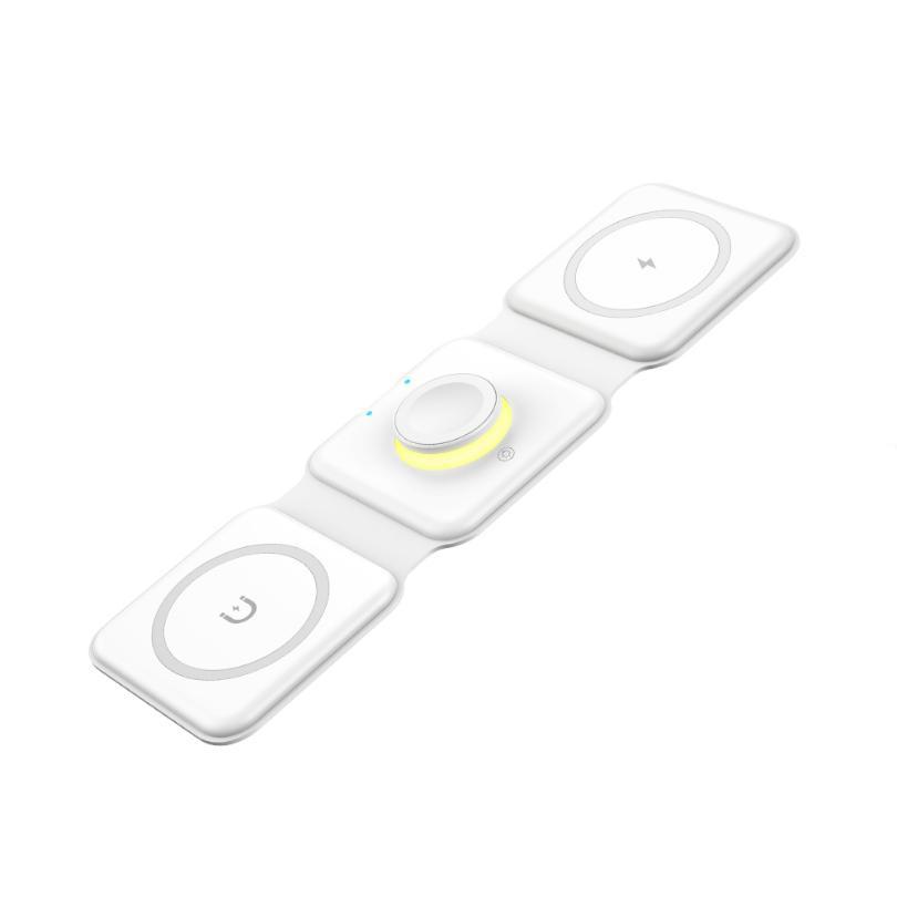 Essager Magnetic 15W Qi Wireless Charger Foldable Charger Stand for IPhone 14 13 12/Airpod /iWatch 7 6 Fast Charging