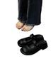 Baotou half-drag women wear thick skirts, French heightening one pedal, with new bottom Mary Jane cool slippers 2025