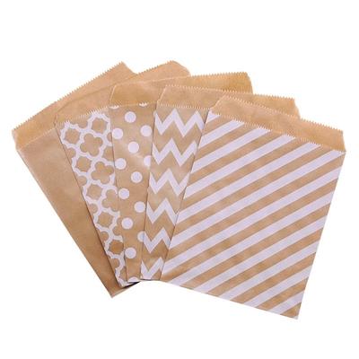 25 Stück 18 x 13 cm Kraftpapier Keks-Süßigkeitstüten Geschenkverpackung Beutel Geburtstagsfeier Dekoration Dessert Candy Bar Tasche Snack Kekstüte