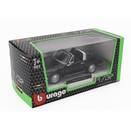 Bburago 1/32 Scale Porsche 911 Targa Open-Top Spider 1967 (Black)