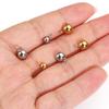 20-40pcs Stainless Steel Beads Solid Ball Charms for Necklace Bracelet Jewelry Making DIY Earrings Gold Bead Pendants