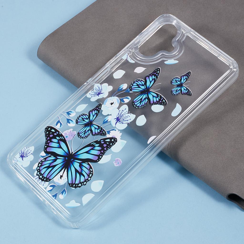 Für Samsung Galaxy A06 4G Hülle Anti-Sturz Airbag Schmetterlingsmuster Druck TPU Handyhülle