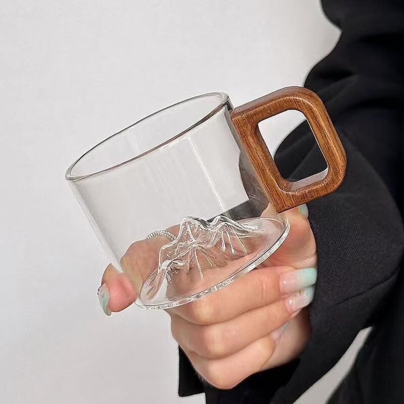 

Shangqi Glass Teacups with Wooden Handle
