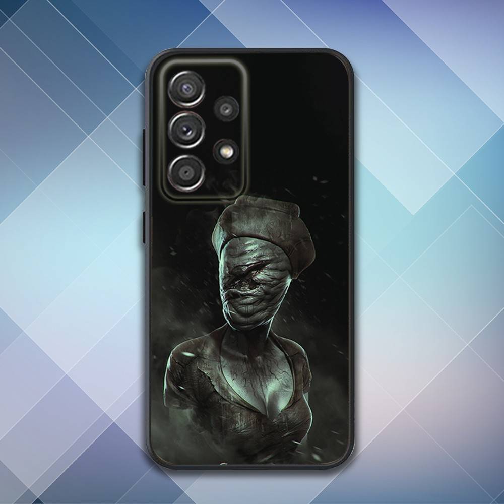 S-Silent Horror Hill Game Phone Case For Samsung S25,S24,S21,S22,S23,S30,Ultra,S20,Plus,Fe,Lite,Note,10,9,5G Black Cover