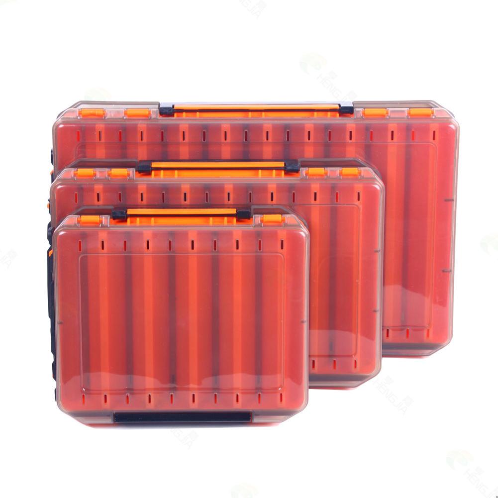 Lure  Bait  Storage  Box Double-sided 14  Fishing Gear Accessories Multifunctional Beads Earrings Necklace Storage Containers