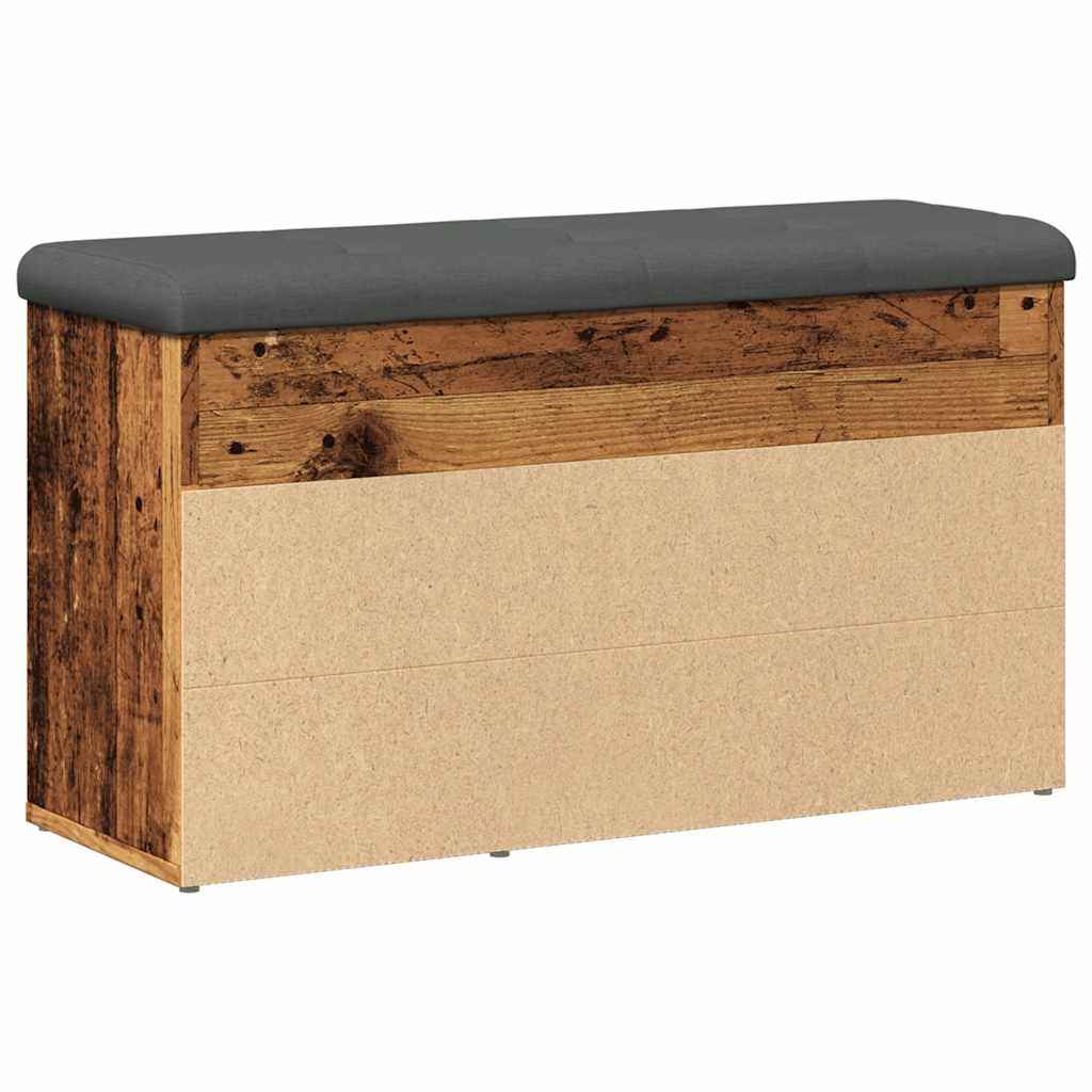 Shoe Bench with Vintage Wood Look 82 x 32 x 45.5 cm Wood Based Material