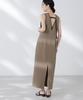Nano Universe Boucle Cardboard Piping Size S Dress, Women's, (180cm), Khaki, 669-5119307