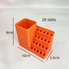 20/50Holes Screwdriver Bit Storage Tool Plastic Save Space Hexagonal Screwdriver Storage Rack