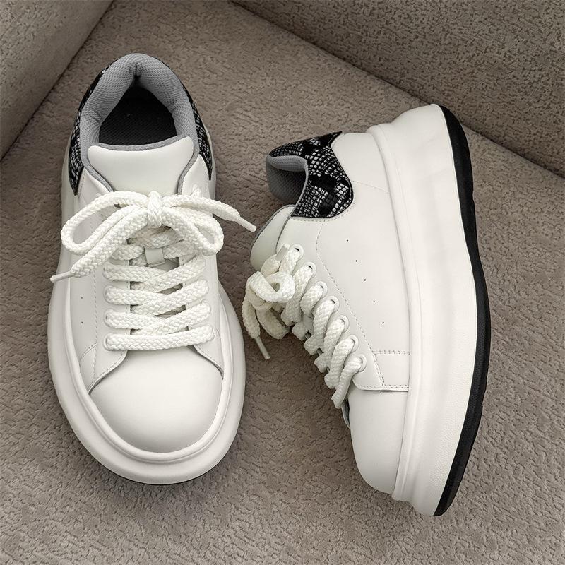 Spring and autumn simple and comfortable platform sports couple shoes women s size 35