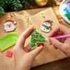 Keychain Kit for Christmas Halloween DIY Crafts, Ornament Material Set