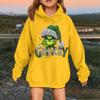 Children's Fashionable Casual Long-sleeved Loose Christmas Print Pullover Hooded Sweatshirt