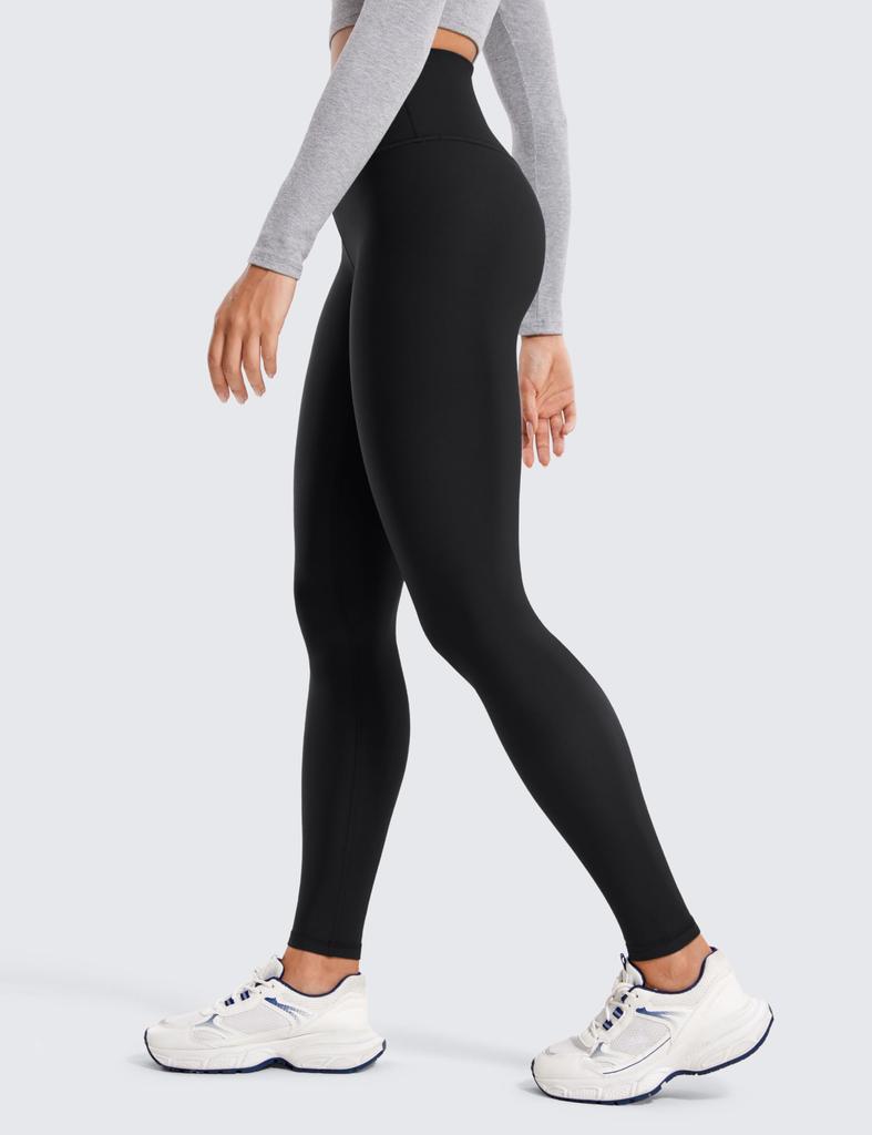 CRZ YOGA Full Length Yoga Pants for Cold Size XS Women's Fleece-Lined Fitness, Fall/Winter, Protection, Sweat-Wicking, Quick-Drying, Breathable,
