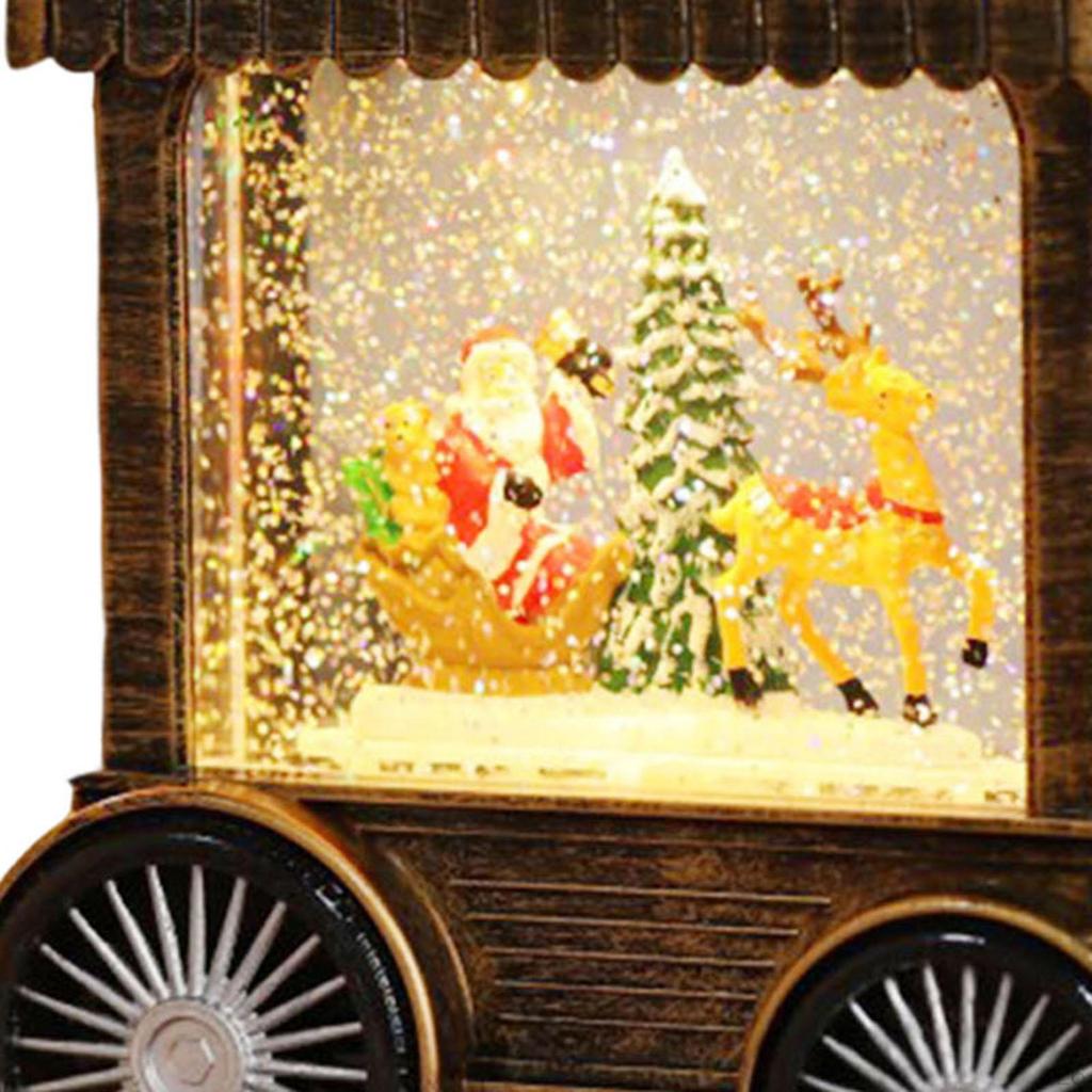 Christmas Snow Globe Decorative with 8 Songs Decoration for Party Table Centerpiece