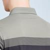 Men's Retro Stylish Stretch Short-Sleeve Polo Shirt with Silk Blend
