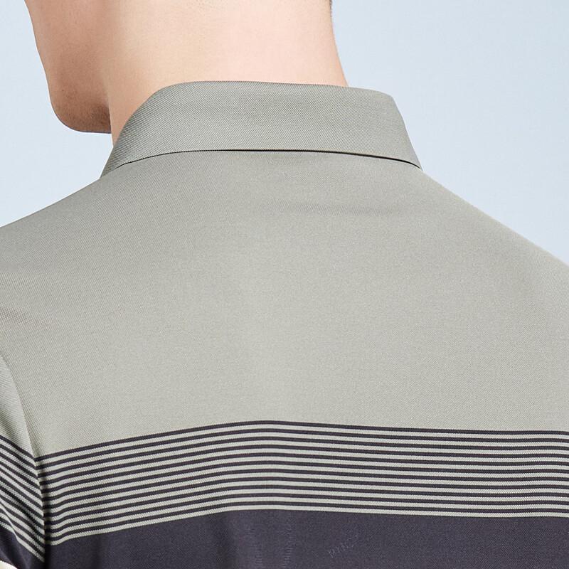 Men's Retro Stylish Stretch Short-Sleeve Polo Shirt with Silk Blend