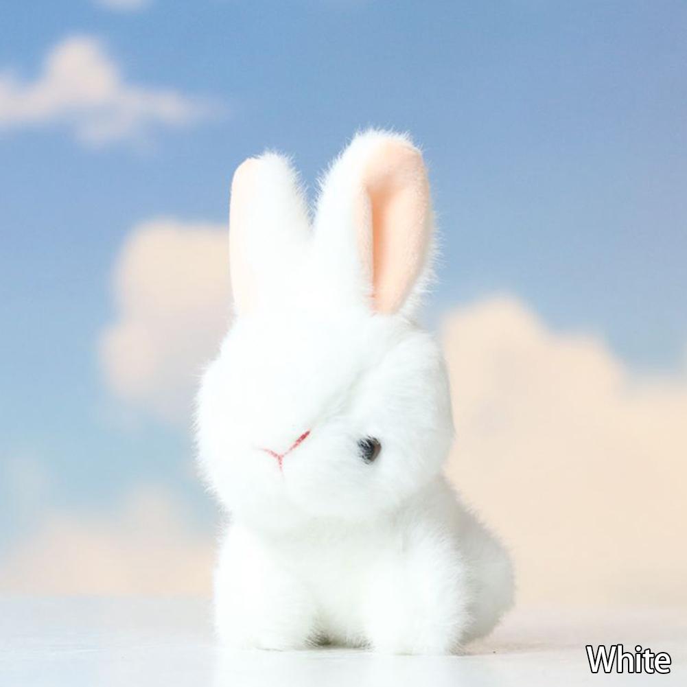 14cm Cute Bunny Cartoon Animal Dolls Stuffed Long Ear Rabbit Soft Plush Toys Sleeping Children Baby Birthday Gift for Kids