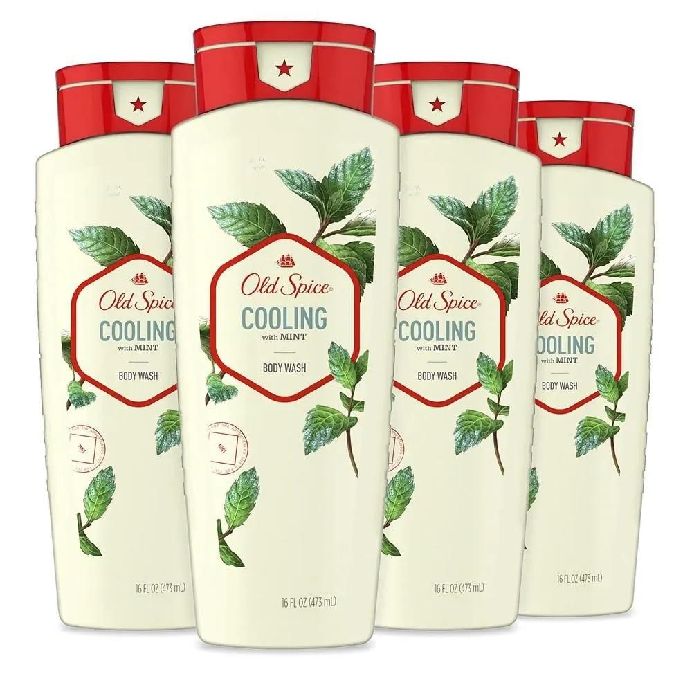 Old Spice Body Wash 473ml 4-Pack Cooling Mint