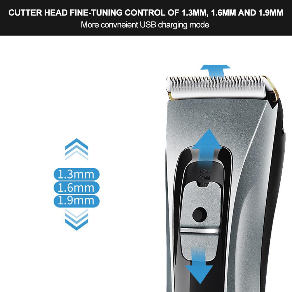 MARSKE Household Waterproof Rechargeable Hair Trimmer Hair Clipper Hair Cutter