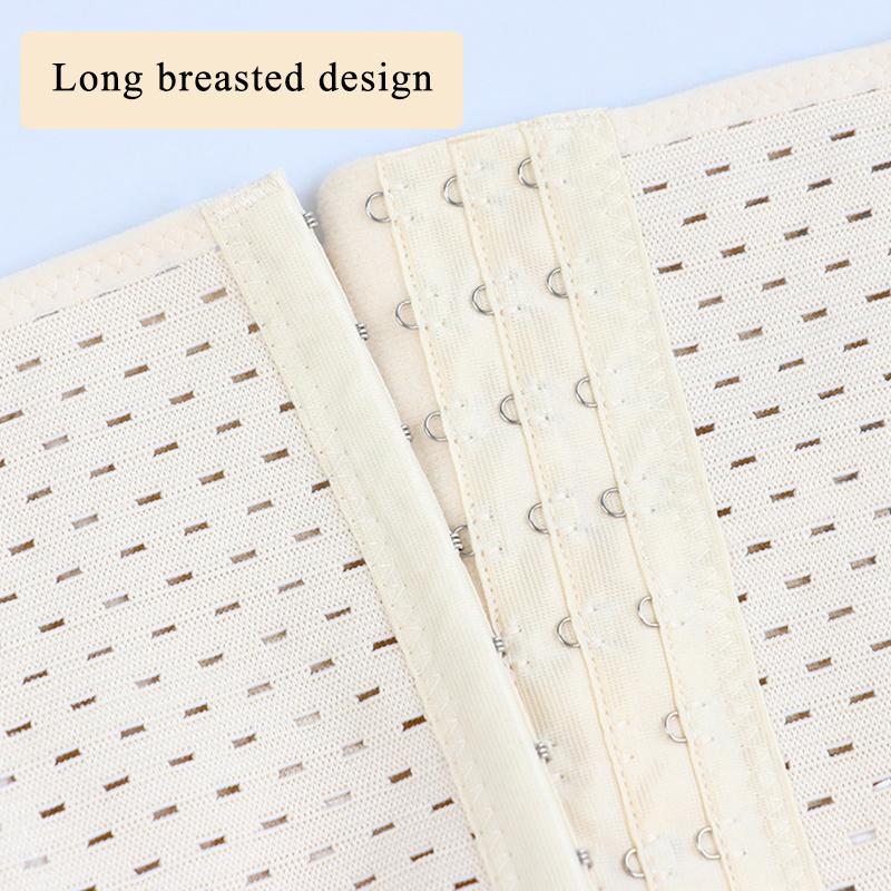 Belly Belt Women's Waist and Abdomen Breathable Hollow Plastic Belt Three-row Buckle Body Shaping Clothing Sports Body Shaping Waist Belt