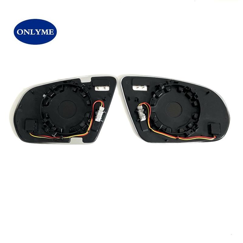 Car Led Warning Blind Spot Heated Mirror Glass for Mercedes-Benz C E S GLC Class W205 W222 W217 W213 W238 2015- LHD RHD