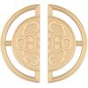 32-64mm Hole Distance Handles for Wardrobe and Drawer New Chinese Style Golden Furniture Handle Bedroom Cabinets Pulls