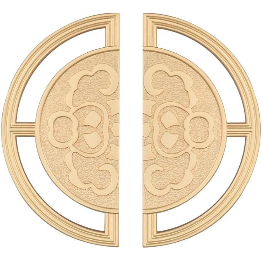 32-64mm Hole Distance Handles for Wardrobe and Drawer New Chinese Style Golden Furniture Handle Bedroom Cabinets Pulls