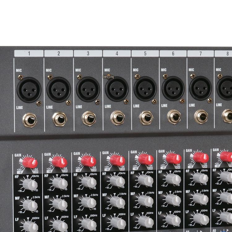 16-Channel Professional Karaoke Mixer with USB, Bluetooth, and Reverberation Effects for Stage Performance Monitoring