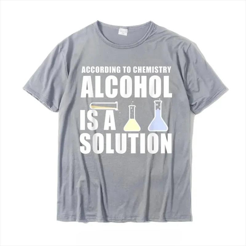 Fun Chemistry Geek Science Alcohol Solution Tshirt Top Womens Casual Tshirt Printed Fashion Streetwear Graphic Tshirts Y2K Top