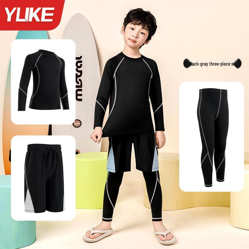 

Детский спортивный костюм-двойка быстросохнущий: Баскетбол, Футбол, Бег Фитнес Базовый слой 10